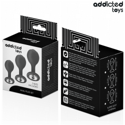 Addicted Toys - Lot De 3 Plug Anal Avec Bijou